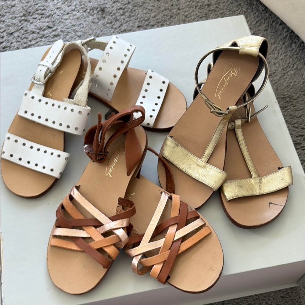 White Leather Sandals